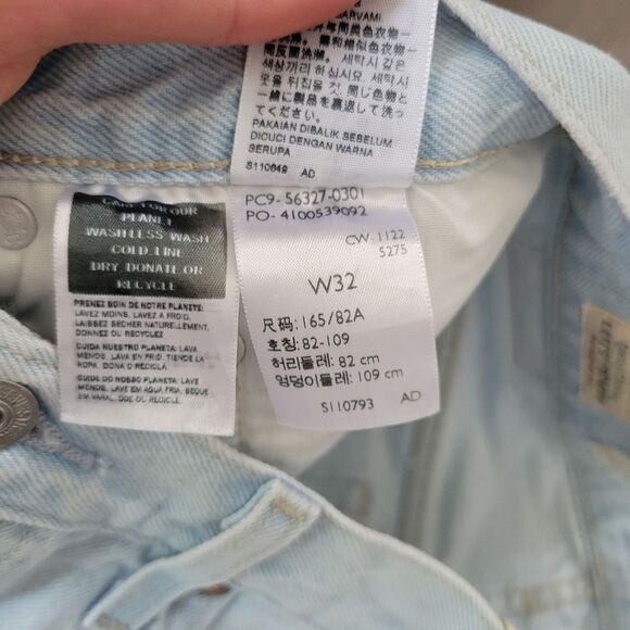 Levi's 501 Denim Shorts High Rise Button Fly Luxor 32 NEW - Picture 8 of 9